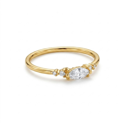 Marquise Cut Diamond Ring for Women – Elegant Engagement Style Jewelry