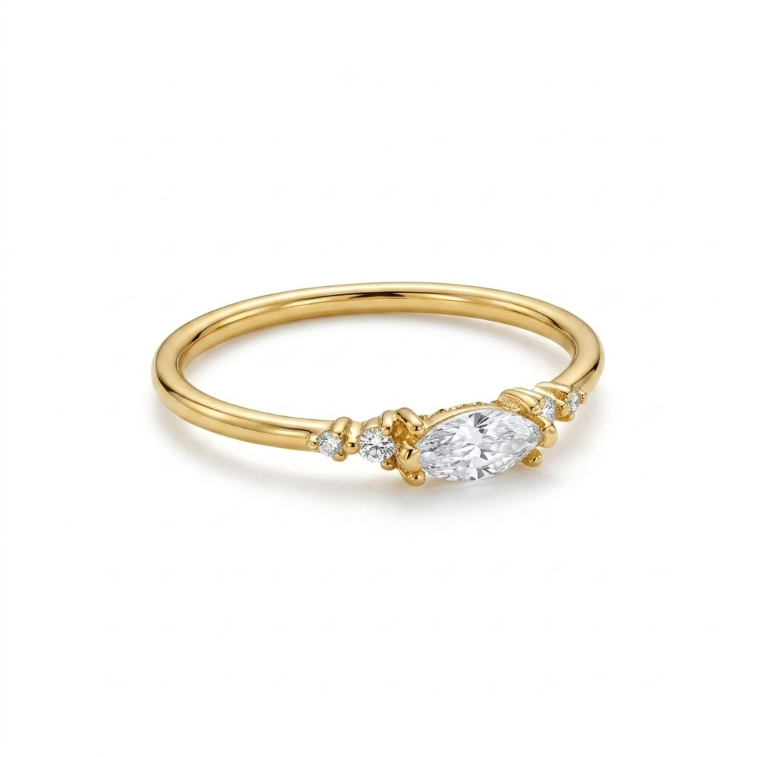 Marquise Cut Diamond Ring for Women – Elegant Engagement Style Jewelry
