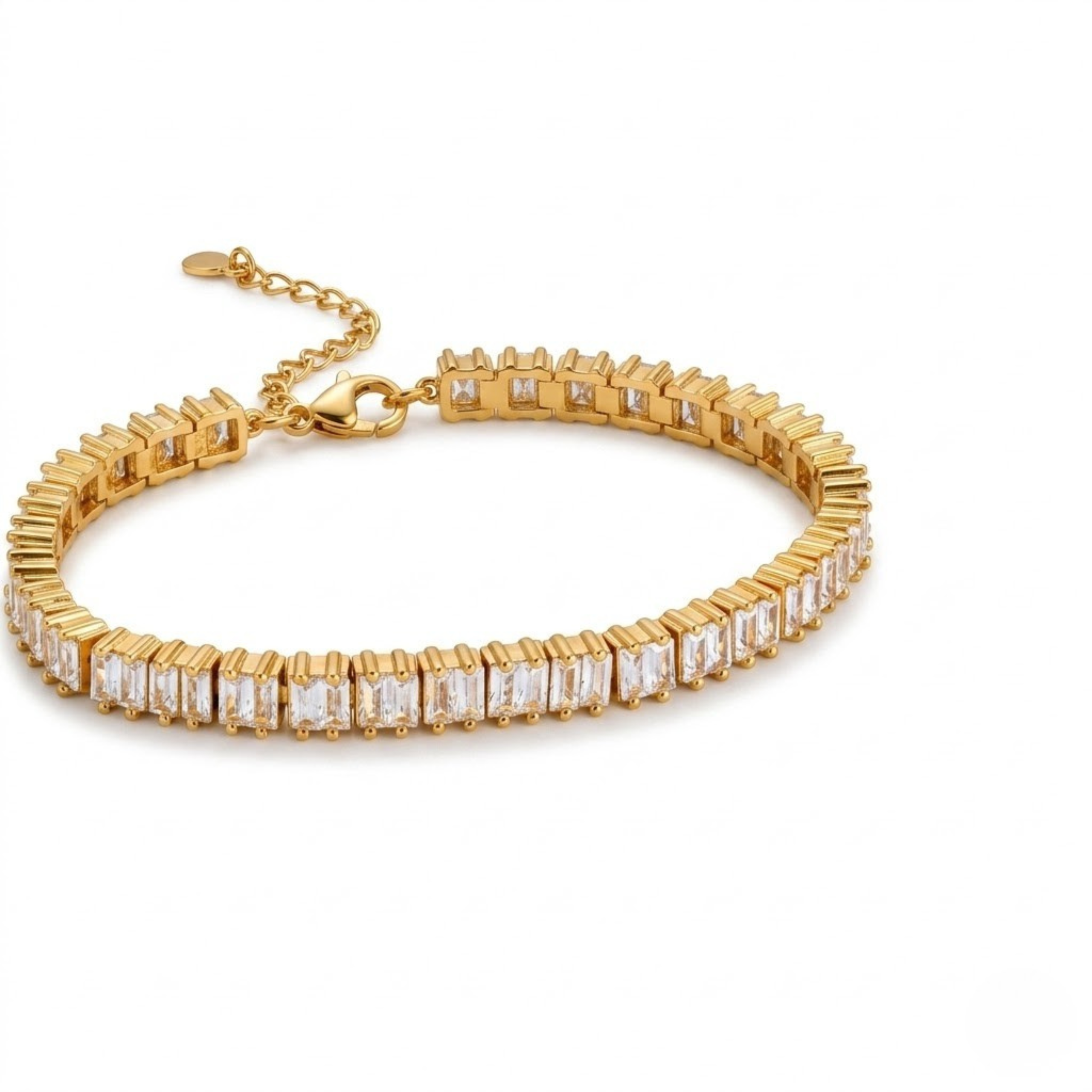 Vertical Baguette Tennis Bracelet - Image 3