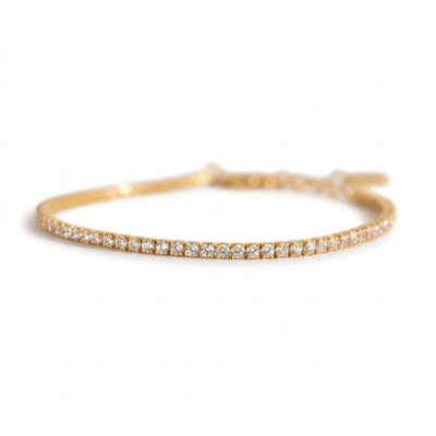 Classic Diamond Tennis Bracelet in 18K Gold