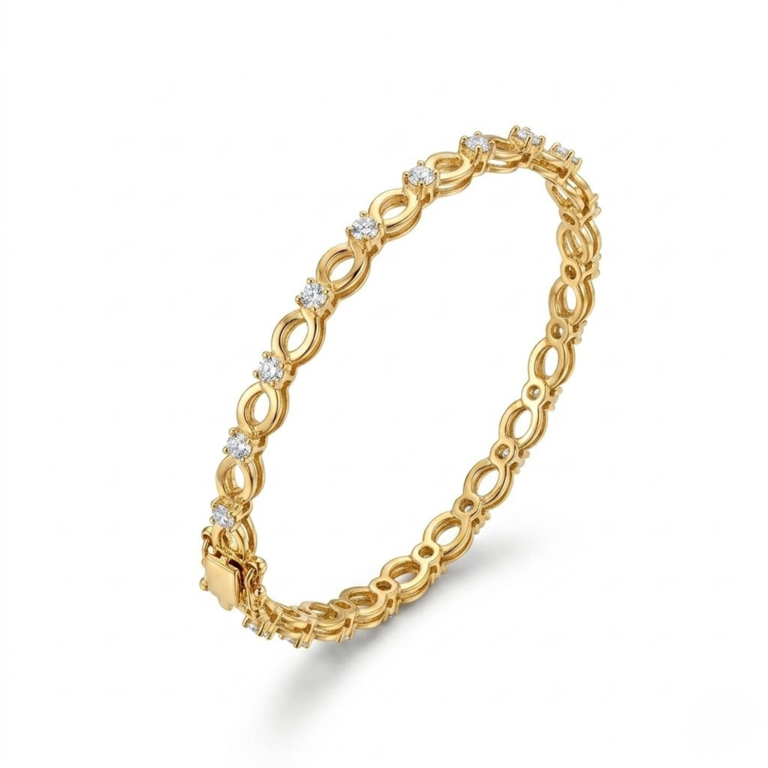 Diamond Chain Tennis Bracelet - Image 3