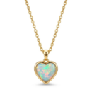 opal heart necklace