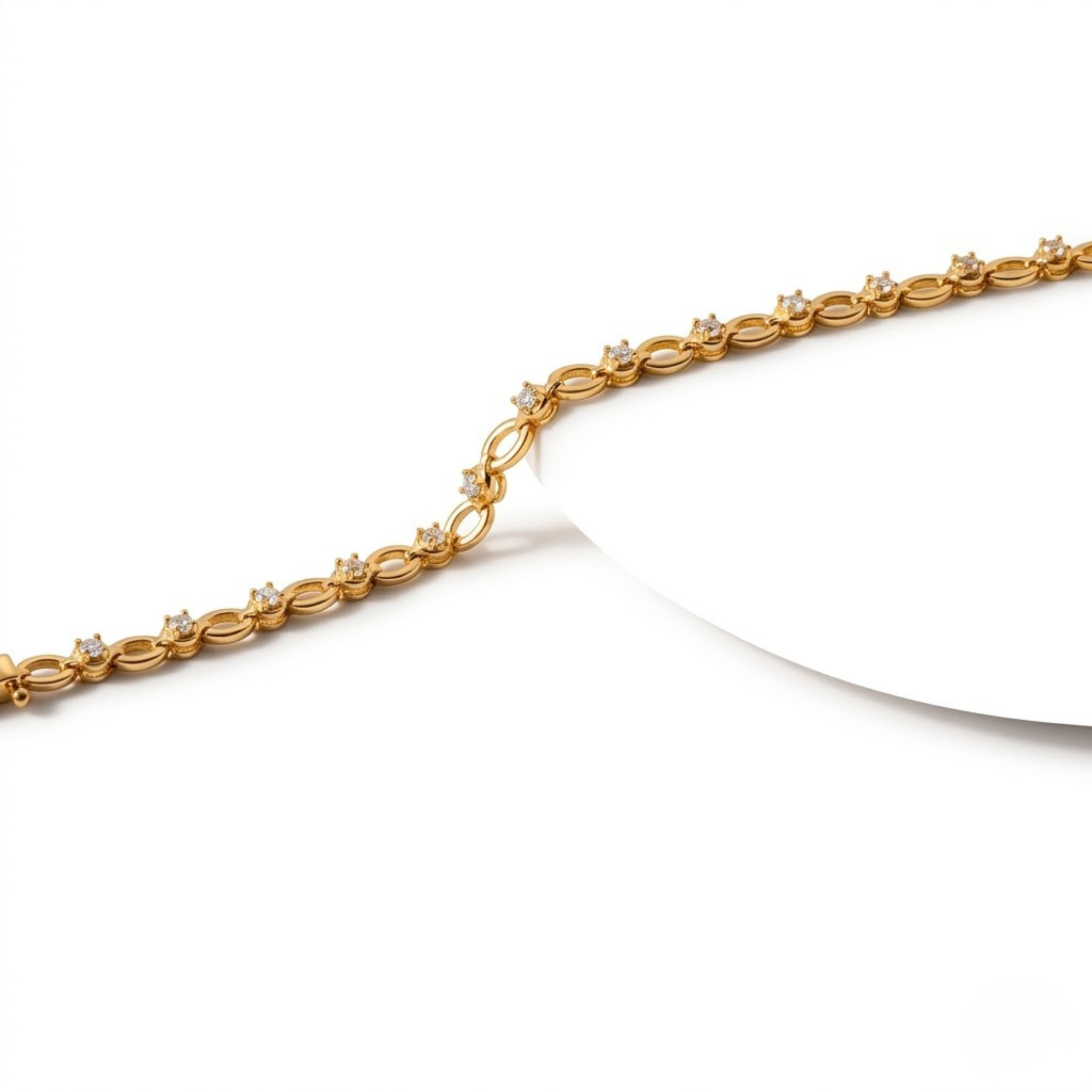 Diamond Chain Tennis Bracelet - Image 6