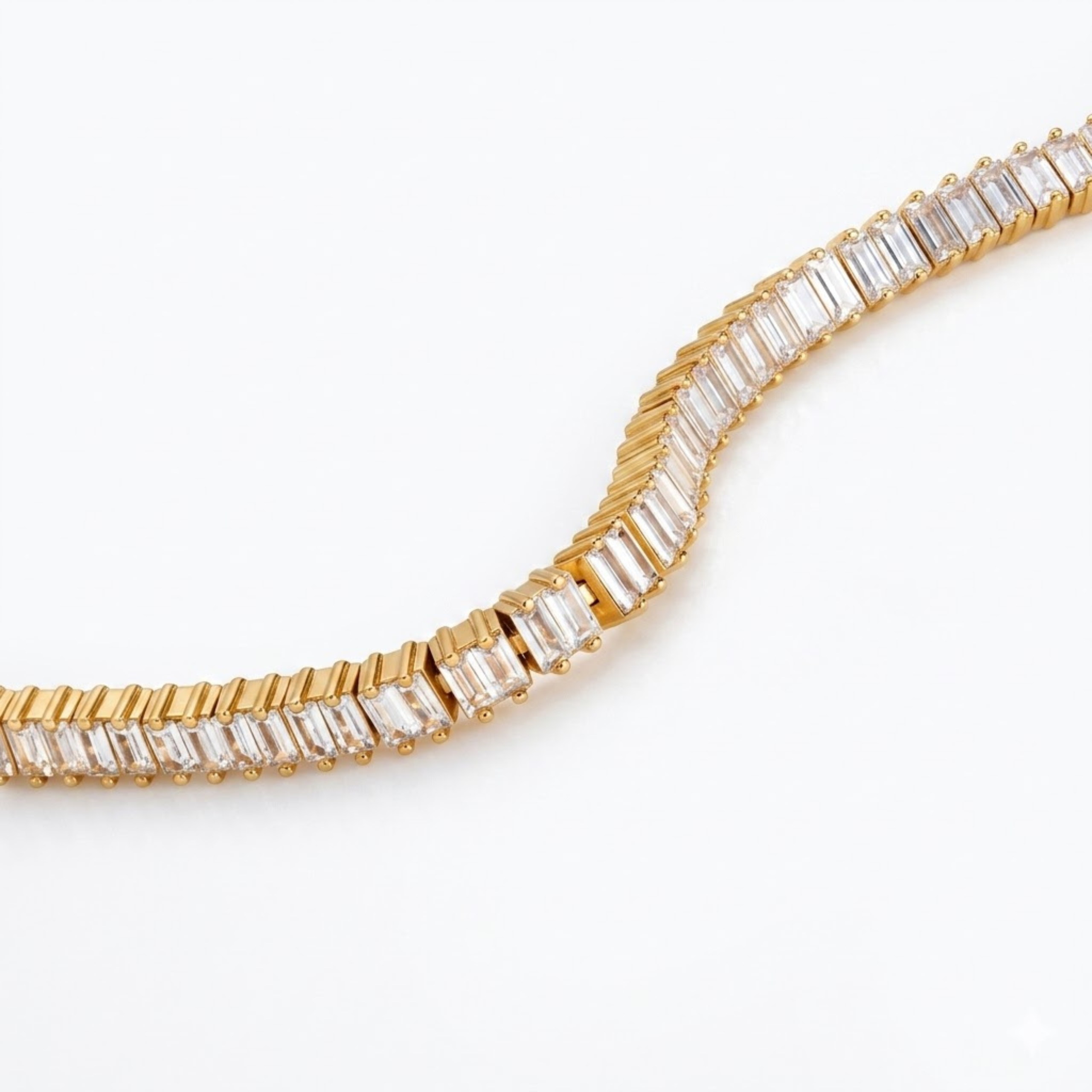 Vertical Baguette Tennis Bracelet - Image 8