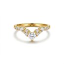 Heart Curve Cluster Ring for Women – Elegant Romantic Jewelry Gift