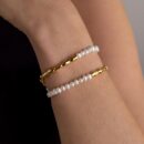 Duo Beaded Pearl Bracelet