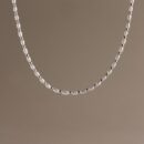 Beaded Pearl Necklace in Silver