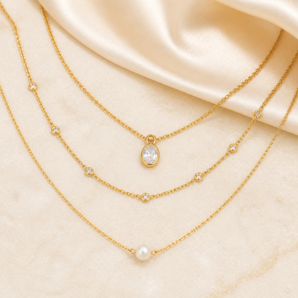 Vetalir gold-plated necklaces collection