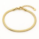 Serpentine 18K Gold Plated Snake Chain Bracelet