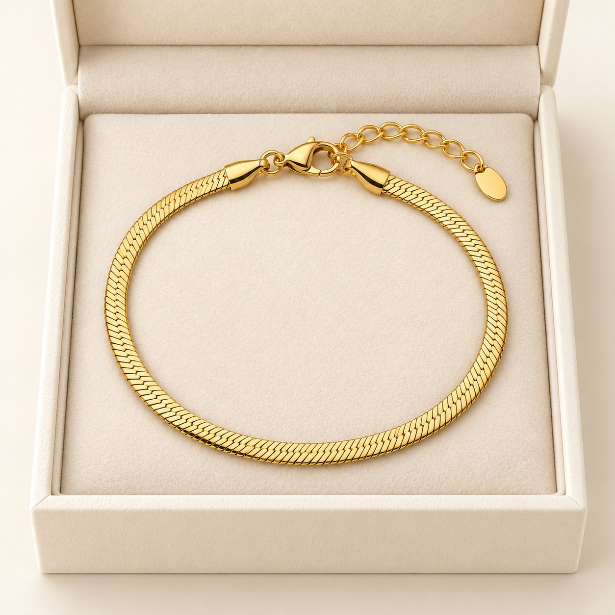Serpentine 18K Gold Plated Snake Chain Bracelet - Image 5