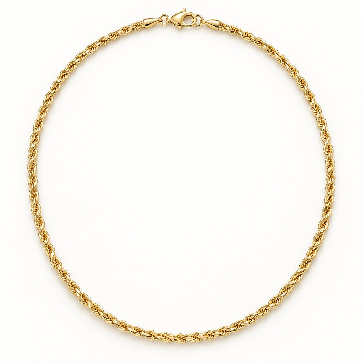 Aurelia 18K Gold Plated Sterling Silver Rope Chain Necklace