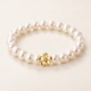 Fleur Pearl Bead Bracelet – 18K Gold Plated